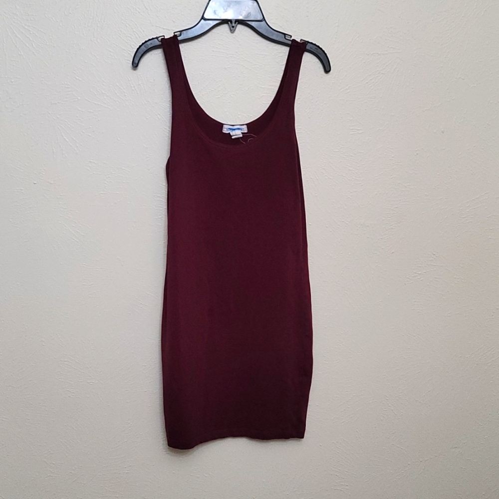 Womens M Burgundy Forever 21 body con dress